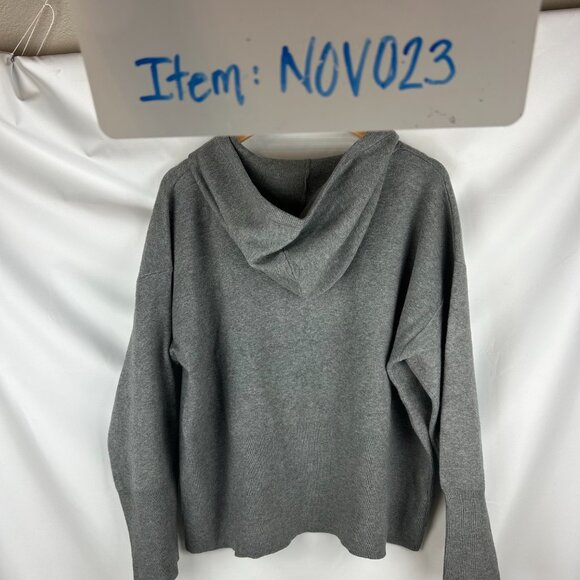 A New Day Cozy Knit Soft Women's Hoodie Sweatshirt Sweater Gray Sz: XL - Picture 10 of 10